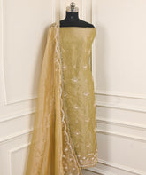 Crush Beige Unstitched Suit